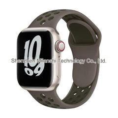 Image of dual colour silicone sport band for Apple Watch 3