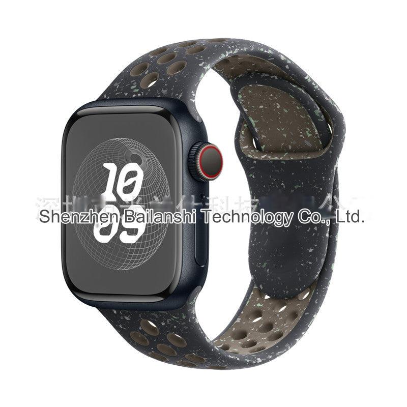 Image of dual colour silicone sport band for Apple Watch 3