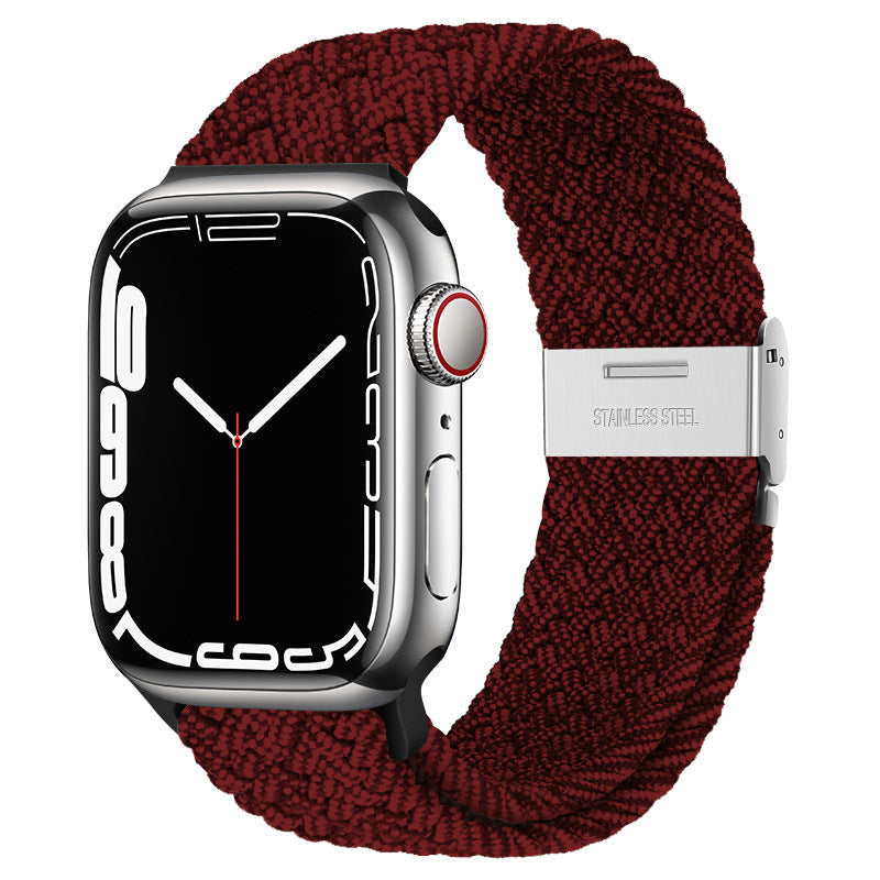Close up of durable nylon material for Apple Watch strap
