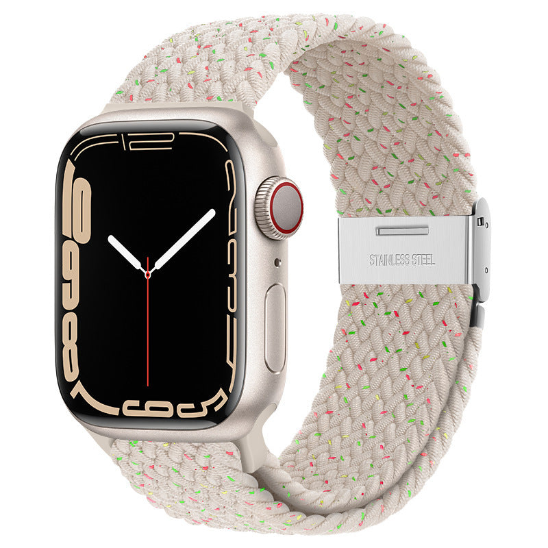 Close up of durable nylon material for Apple Watch strap