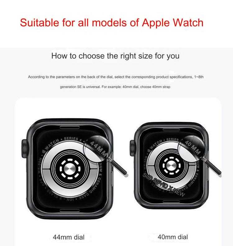 Black Metal Diamond Apple Watch Band stylish look
