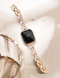 Elegant design of Metal Diamond Apple Watch Band
