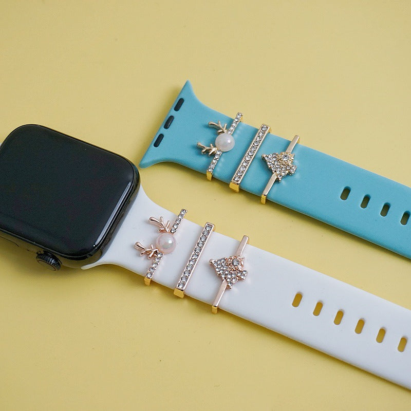 close-up of Reindeer watch charm