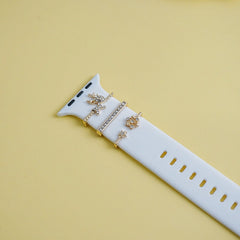 Christmas Tree Rose Gold watch band charm