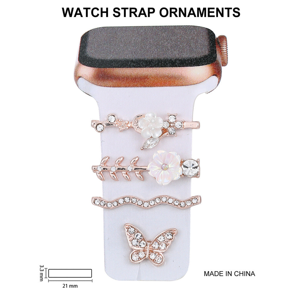 Rhinestone accented Apple Watch strap displayed - image 8