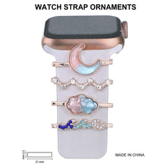Profile view of silicone band with adjustable buckle