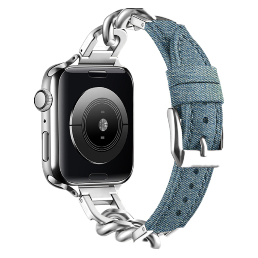 Stylish leather chain link band image 1
