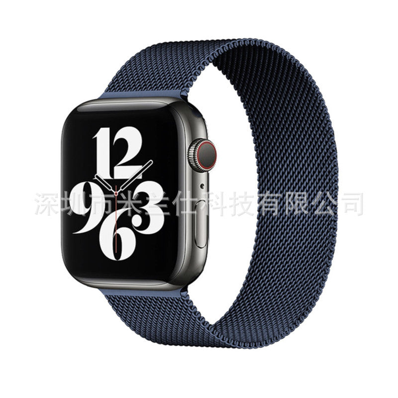 Stylish Milanese loop band in silver for Apple Watch
