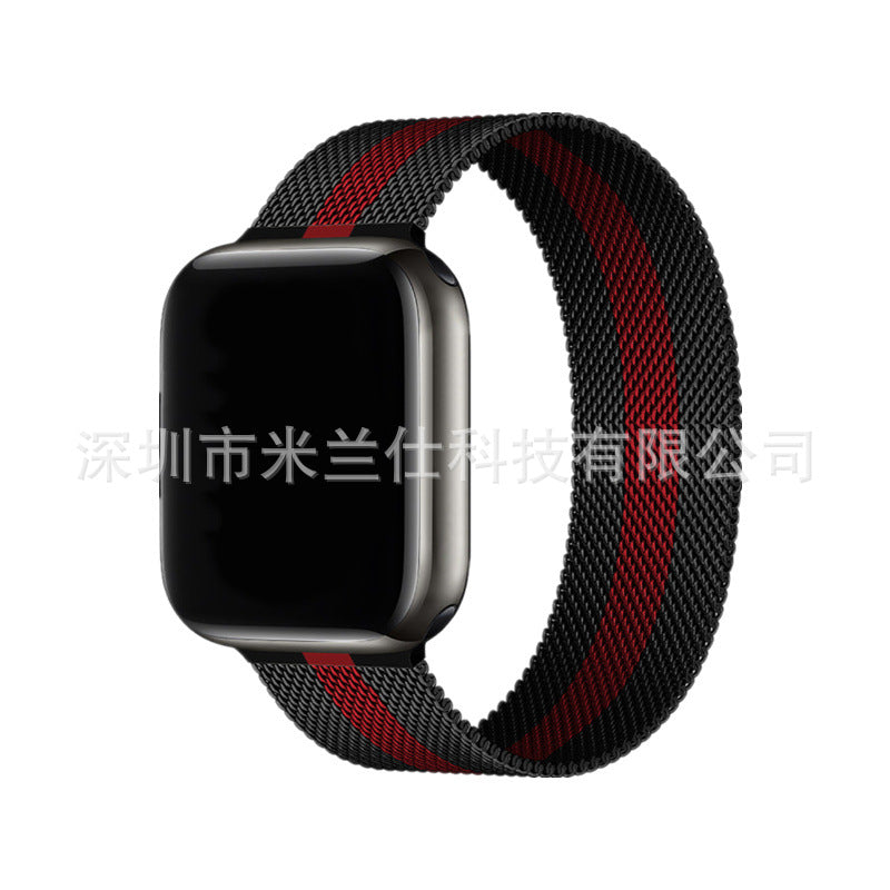Different colour options of Milanese loop bands