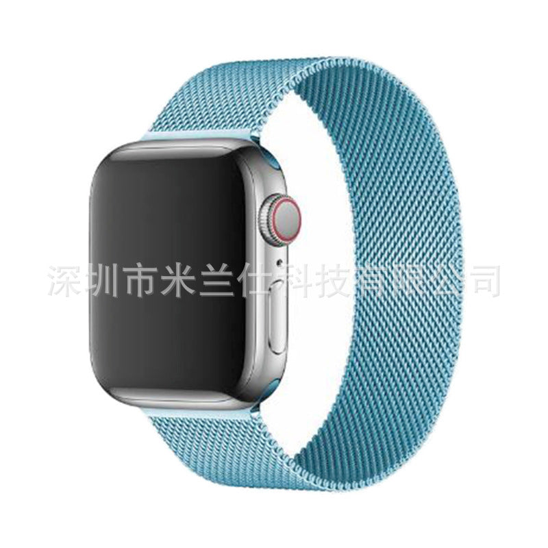Premium Milanese loop band in black for Apple Watch