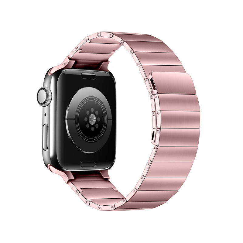 Close-up of Adjustable Magnetic Closure for Apple Watch Band