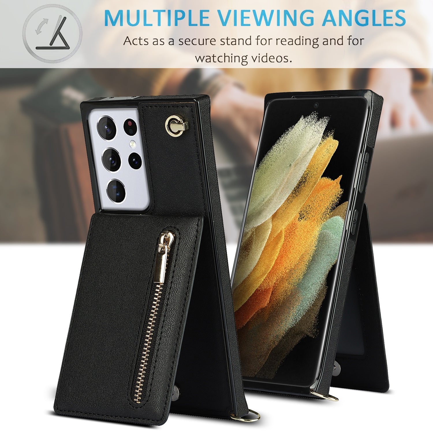 Zipper Closure on Samsung Wallet Case