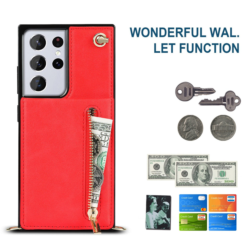 Adjustable Strap on Wallet Case for Convenience