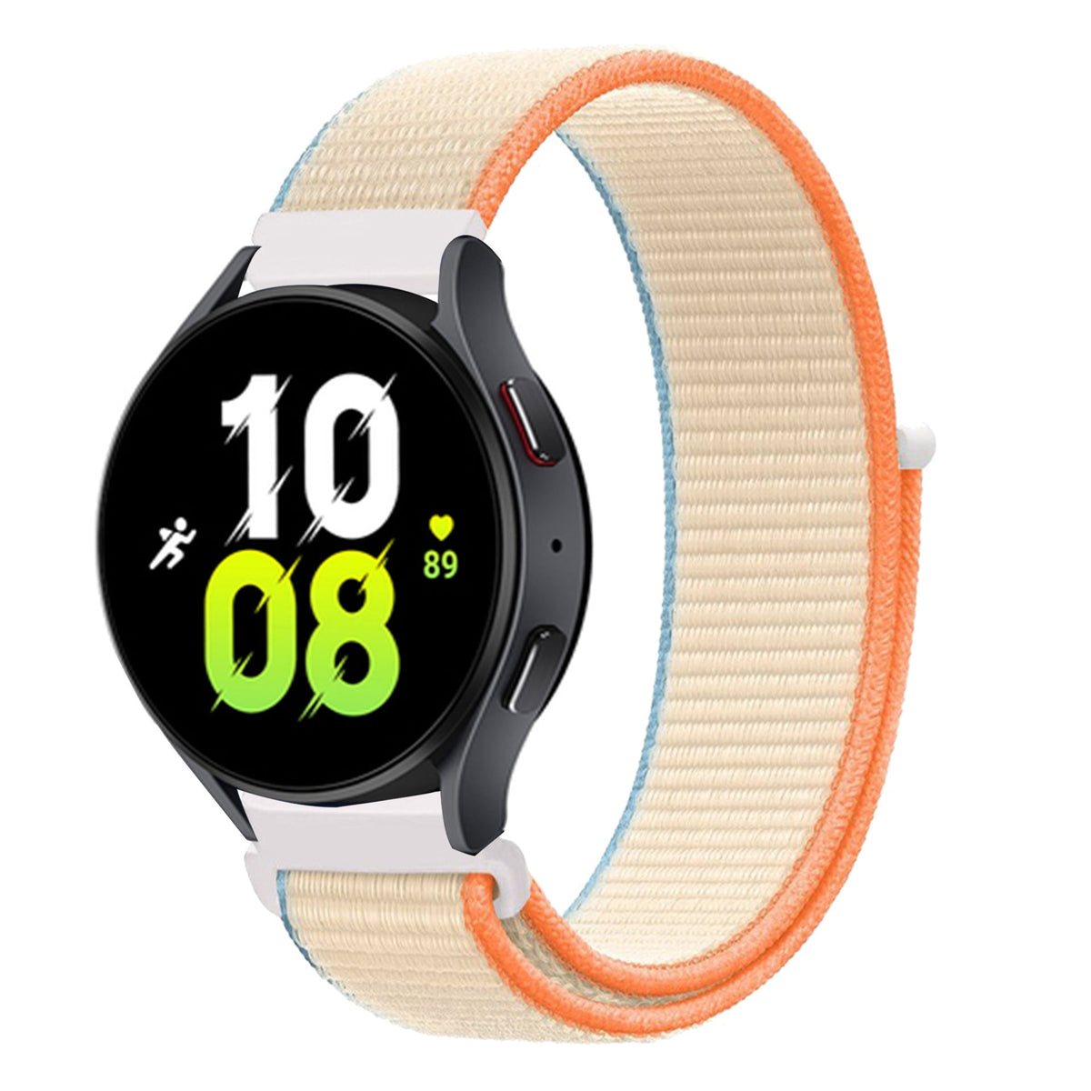 Nylon sport watch band in orange red