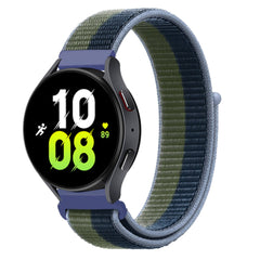 Nylon sport watch band in midnight blue