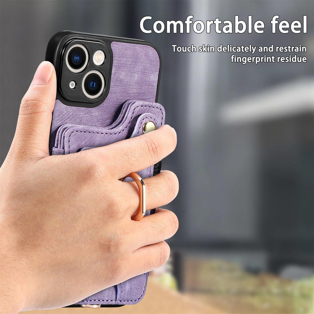 stylish adjustable strap phone case in use