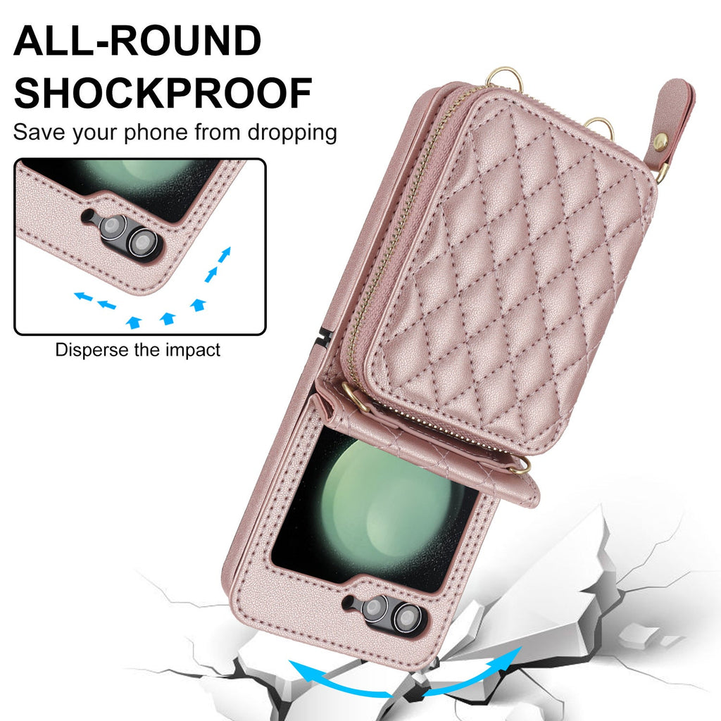 Crossbody phone pouch function for Z Flip 6
