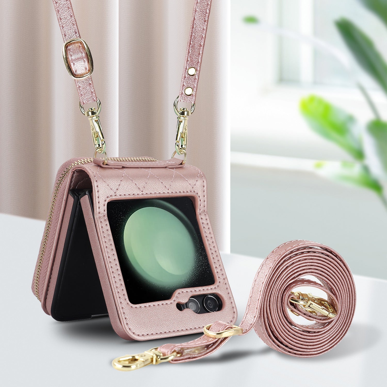 Rose gold stylish phone case for Z Flip models