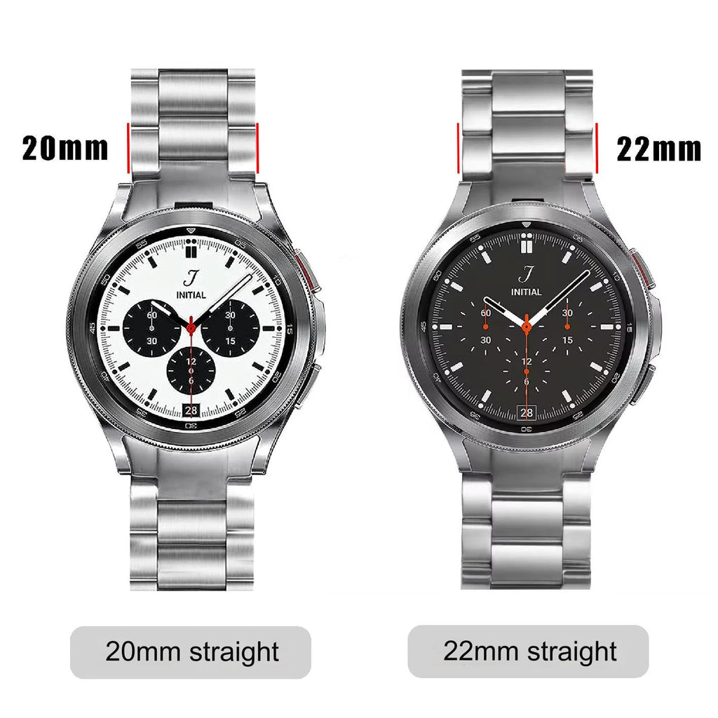 Stylish black stainless steel watch band for Galaxy Watch
