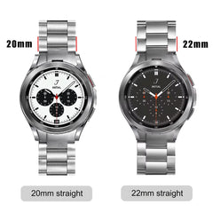 Stylish black stainless steel watch band for Galaxy Watch