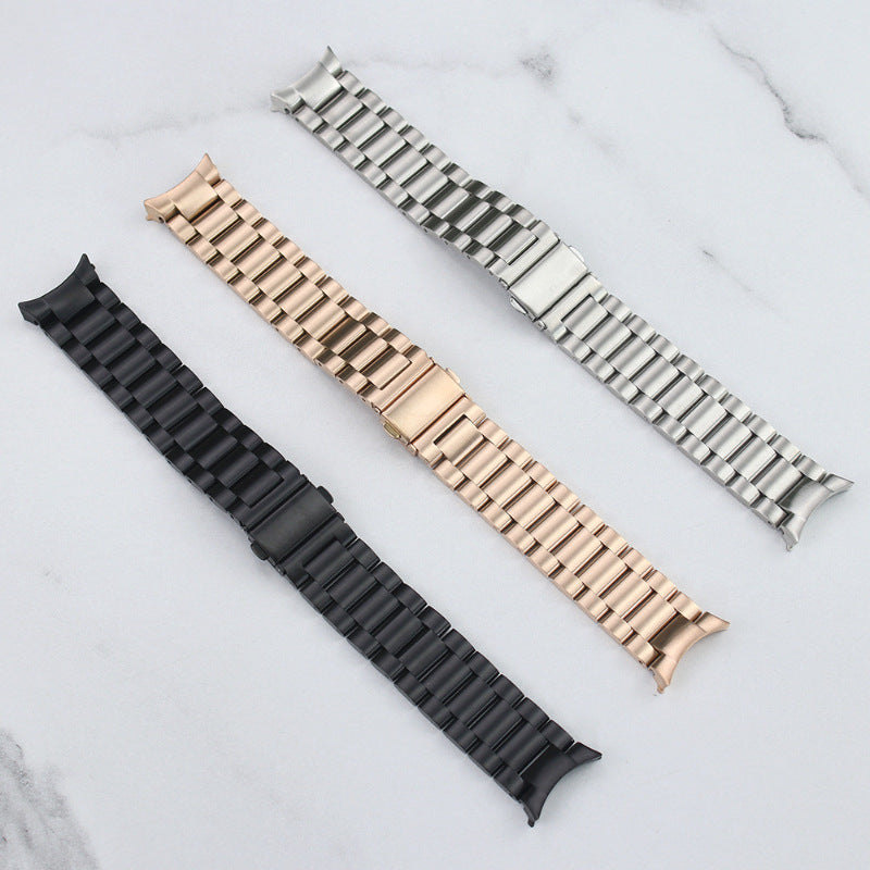 Sleek design of Samsung Galaxy Watch band in black