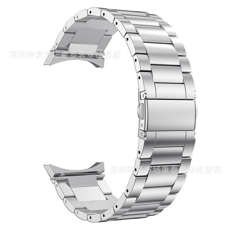 Premium stainless steel strap showcasing its durability