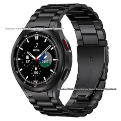 Sleek design of Samsung Galaxy Watch band in black