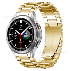 Stainless steel strap displayed in multiple colours