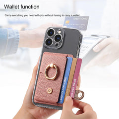 Image of slim card holder in brown