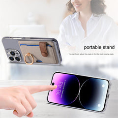 Image of stylish PU leather card holder in black