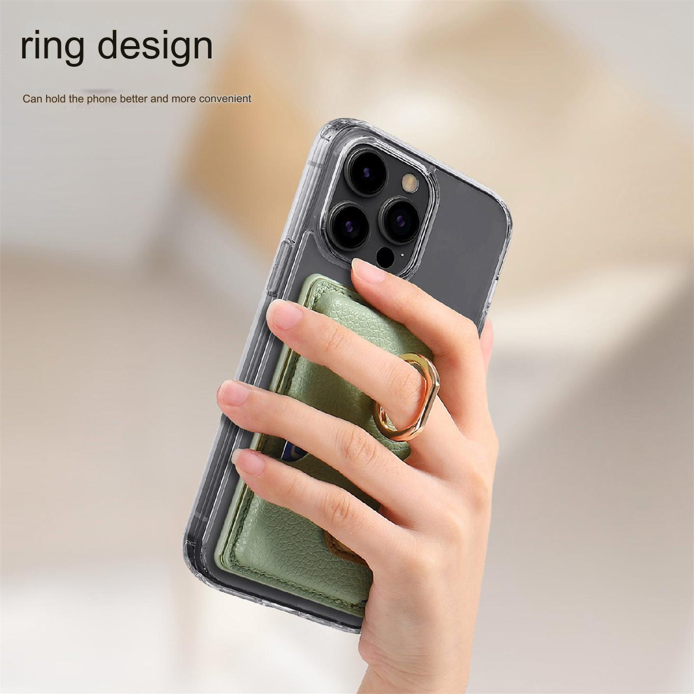 Image of slim card holder in brown