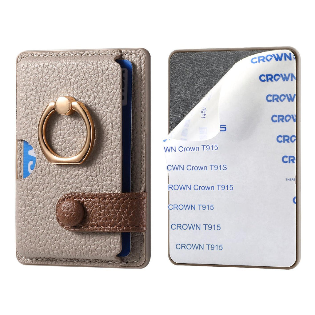Image of slim card holder in brown