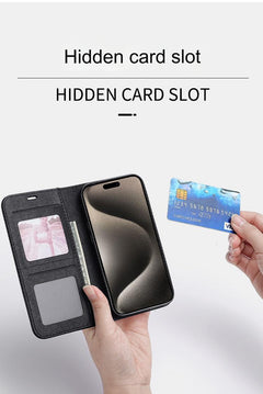 Samsung S24 Wallet Case Open Showing Stand Feature