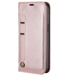 Samsung S24 Wallet Case Red Faux Leather Side View
