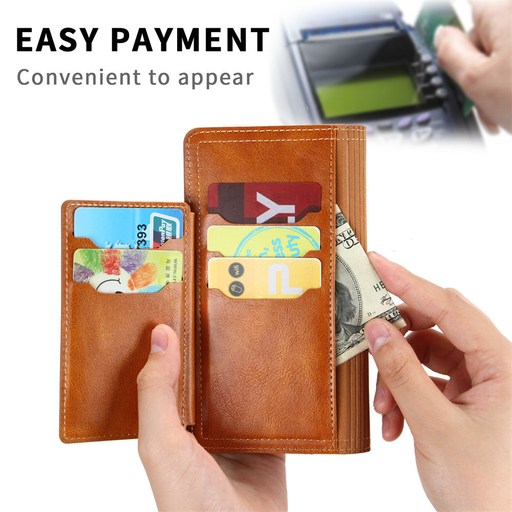Premium PU leather wallet case for Google Pixel in Black