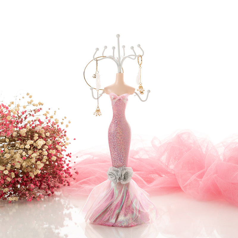 Elegant jewellery space with decorative stand