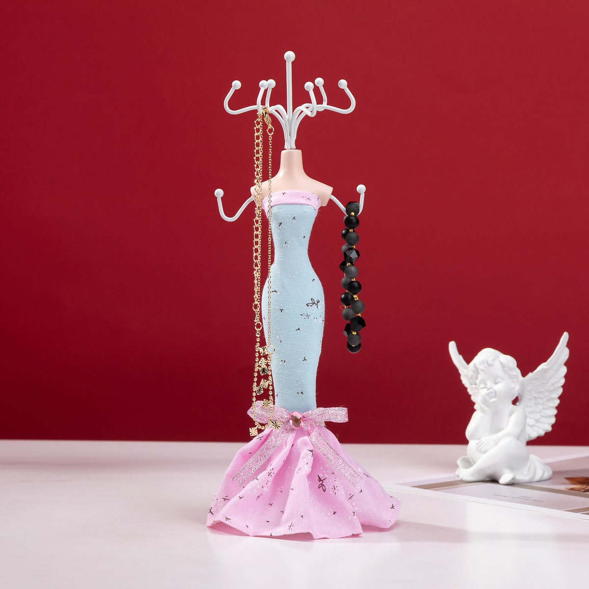 Jewellery holder with earrings on display
