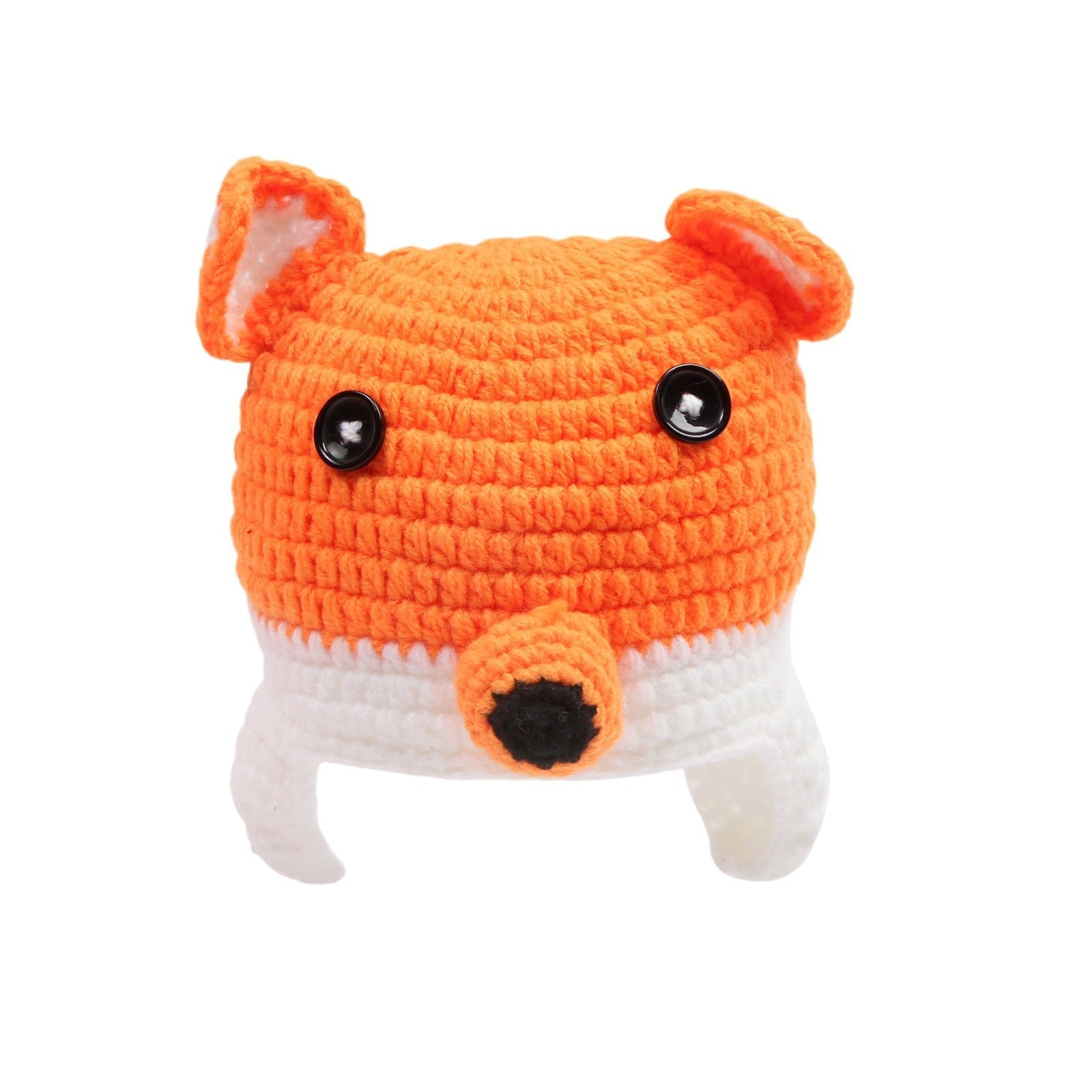 Newborn wearing fox ear hat image 4