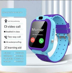 Close-up of kids smartwatch with 4G LTE