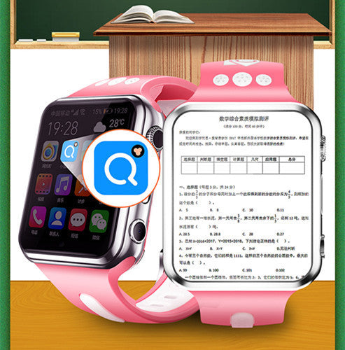 Smartwatch for youth in pink and silver colour