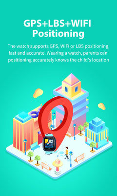 Child wearing a waterproof smart watch during playtime