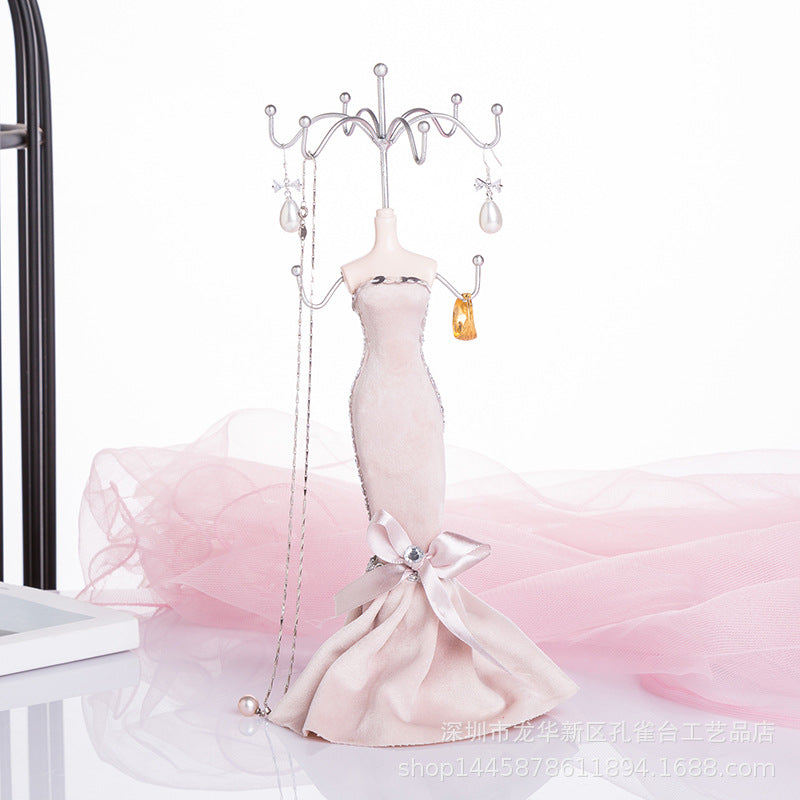 High-quality resin jewelry holder from side view