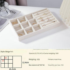 Versatile jewelry tray showcasing rings and watches