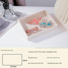 Minimalist design jewelry tray with compartments