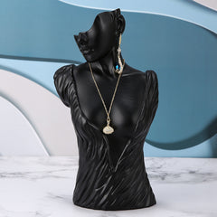 Elegant Resin Mannequin Jewelry Stand display with earrings