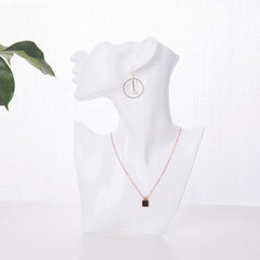 Elegant Resin Mannequin Jewelry Stand white finish