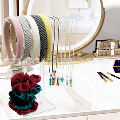Clear accessory stand angle view
