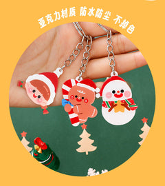 Christmas reindeer acrylic keychain design 1