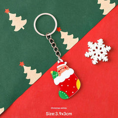 Unique Christmas-themed acrylic keychain 8