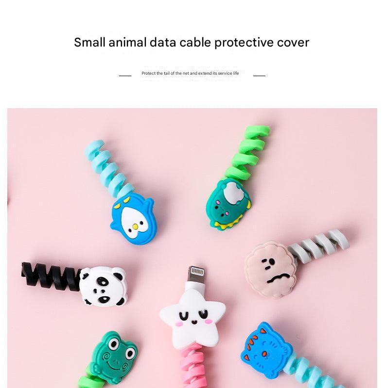 Bear shape silicone cable holder